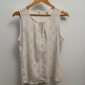 Calvin Klein Women's Beige Sleeveless Blouse